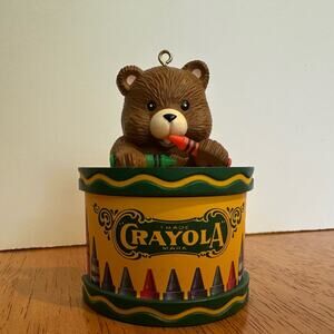 Crayola Holiday Brown and Yellow Ornament
